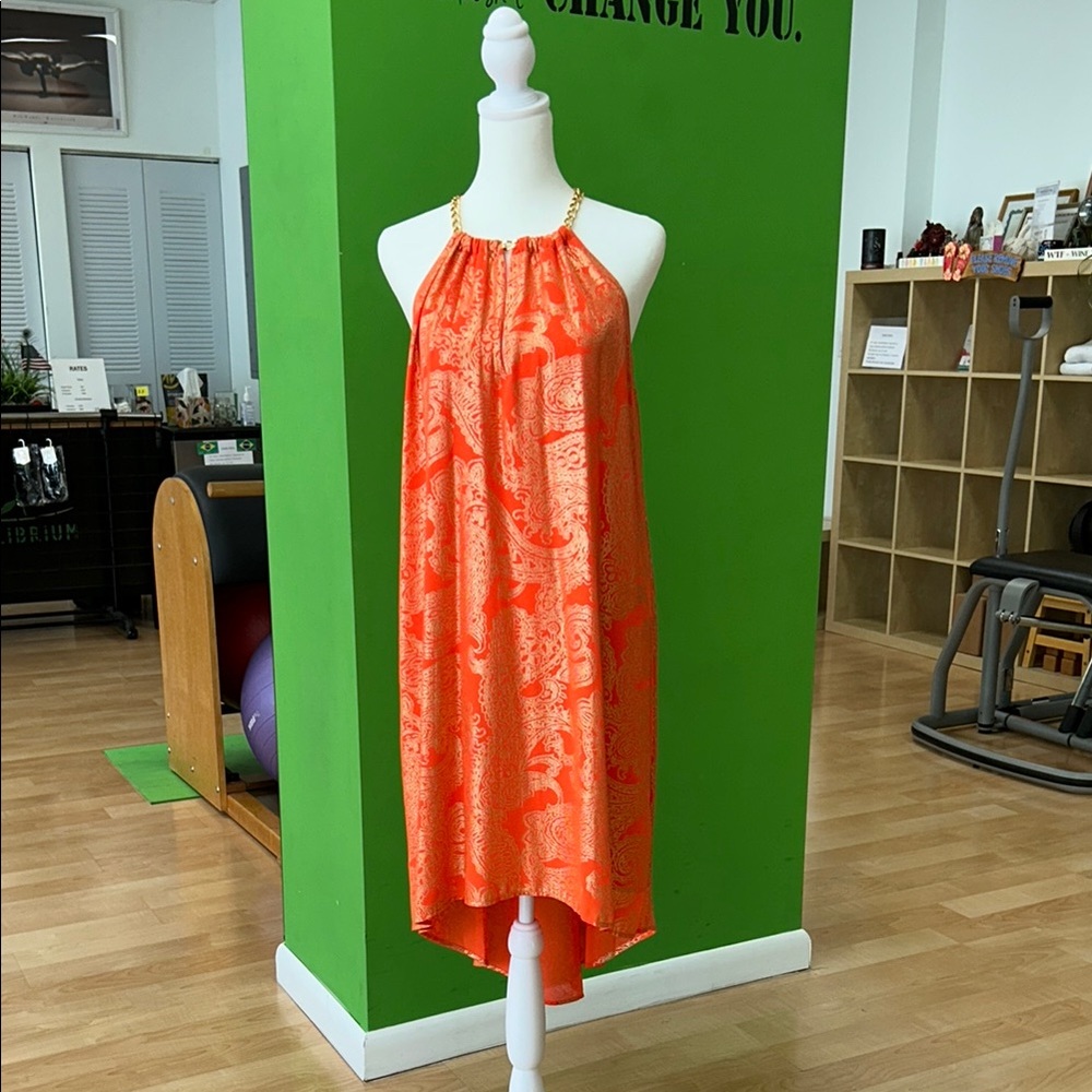 MICHAEL Michael Kors Orange Asymmetrical Dress